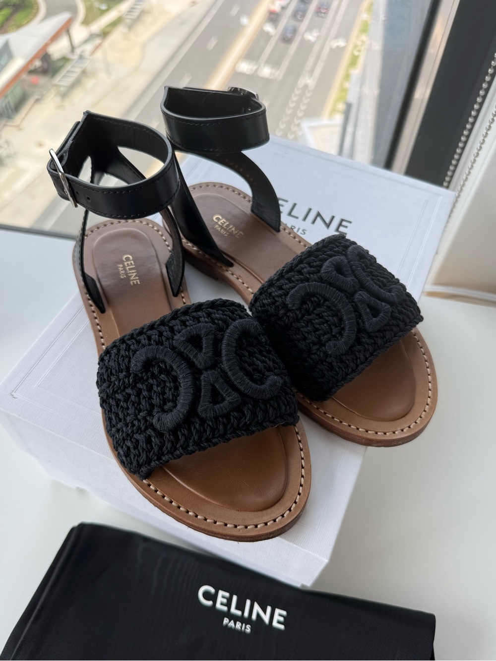Celine Triomphe sandals